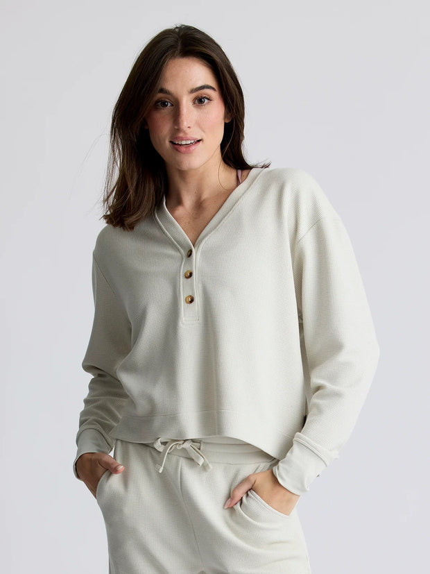 Free Fly Women's Waffle Long Sleeve Henley