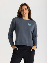 Free Fly Women's Mellow Meadow Fleece Crew