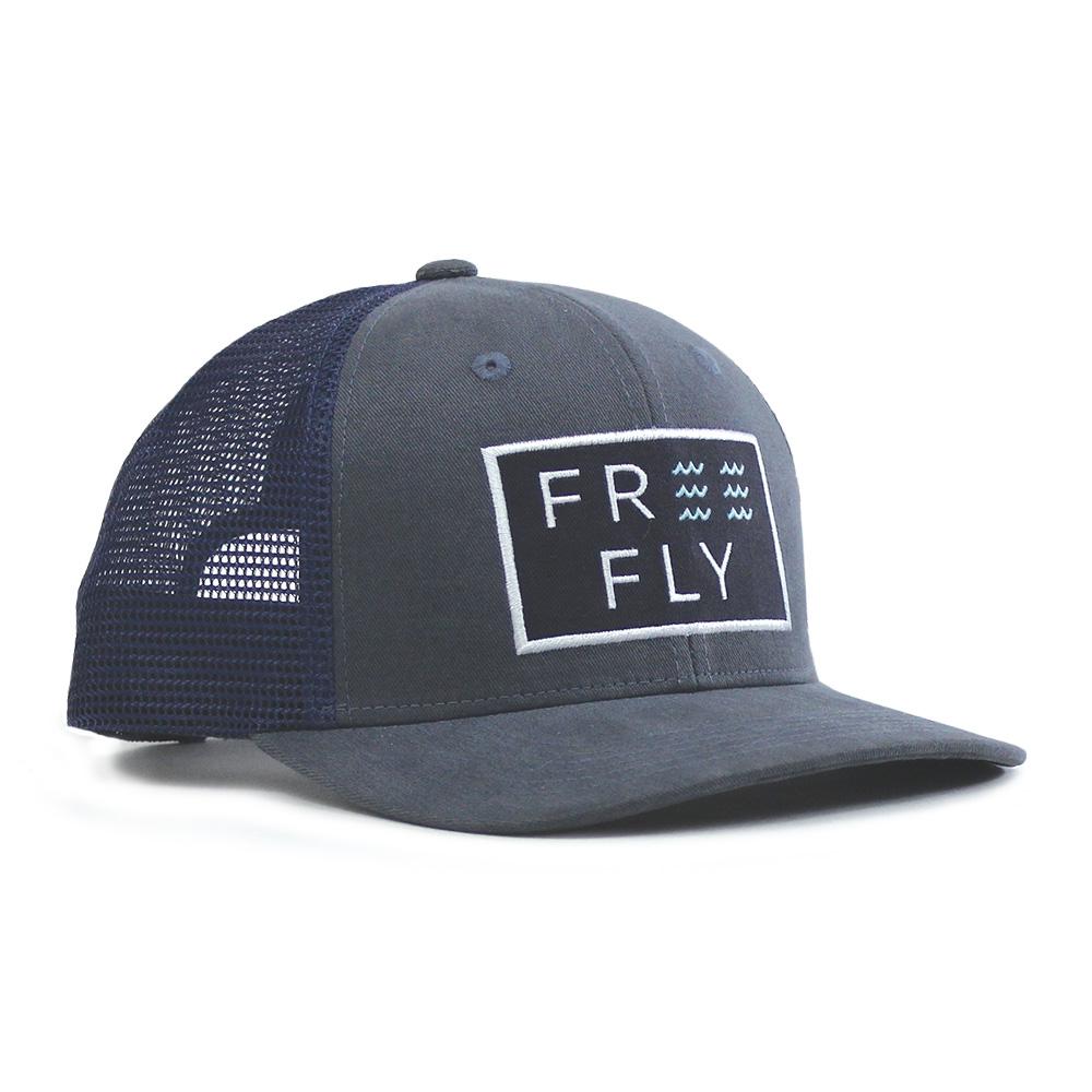 Free Fly Wave Snapback: Washed Navy