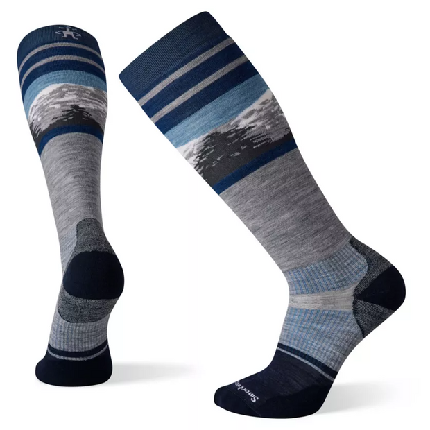 Smartwool Men's Snow Targeted Cushion Pattern Over The Calf Socks